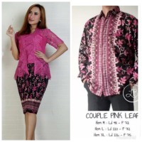 couple kebaya brokat btp modern fushia