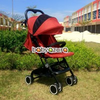 ME kereta dorong bayi stroller lipat ringan cabin size newborn red
