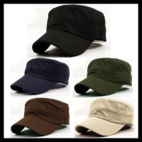 Topi Komando Polos Loreng Camo Plain Vintage Army Military Cadet Murah