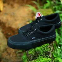 SEPATU ANAK VANS ERA FULL BLACK / SOL GUM SIZE 31 - 35
