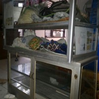 Etalase Kaca Lemari Jualan Dagang Showcase Makanan Barang Produk