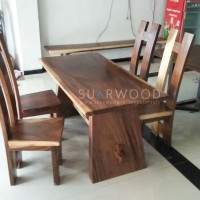 Set Meja Kursi Makan Untuk Cafe Angkringan Trembesi Meh
