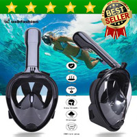 Kacamata Renang Snorkel Full Face Size L/XL + Mount Gopro SJcam