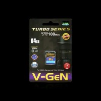SD CARD 64GB CLASS 10 V-GeN Turbo Series 100MBps Memory Card Vgen
