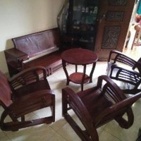 Kursi tamu model becAk full kayu jati lawas Paling Laris