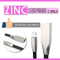 Kabel Data Charger Lightning Zinc for Iphone 5 6 7 Murah Fast Charging