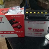 AKI BATRAI MOTOR 12N10-3B MERK YUASA