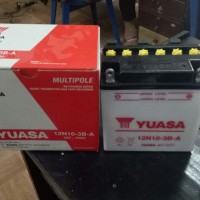 AKI BATRAI MOTOR 12N10-3B-A MERK YUASA