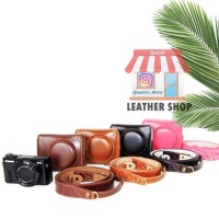 NEW! LEATHER CASE COVER KAMERA CANON G7XII G7X MARK II PROMO