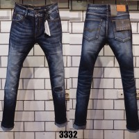 celana panjang GUESS PREMIUM dark navy ripped import slim fit