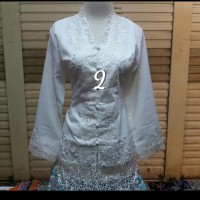 atasan kebaya encim putih