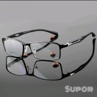 Frame FF42 berikut Lensa Leinz Photochromic progresif Murah