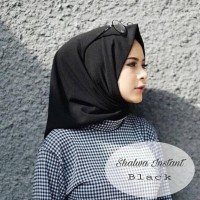 Jual Jilbab instan \u002F Pashmina instan murah \u002F Kerudung hitam : Murah