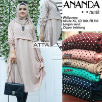 Baju wanita remaja dewasa atasan ananda tunik muslim modern modis top