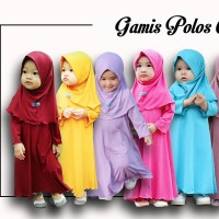 (0-2y) Gamis CASILA Polos Anak/Bayi (gamisila abaya newborn/aqiqoh)