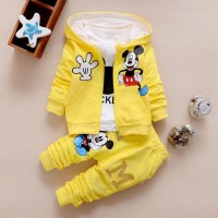 Baju Pakaian Anak Bayi Laki Cowok Perempuan kaos jaket mickey yellow