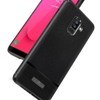 Case Samsung J8 2018 softcase casing hp cover anti shock LEATHER ARMOR