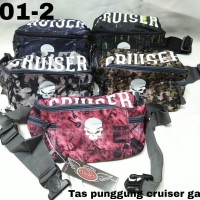 Tas Punggung Pria Casual Canvas Import Waist Bag Merk Cruiser 3101-2