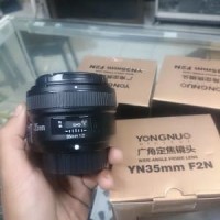 Lensa Afs Yongnuo 35mm f2 Nikon free Filter UV YN 35mm f2 Limited