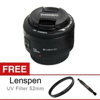 Yongnuo Lens EF 50mm F/1.8 for Canon - FREE Filter UV 52mm + L Limited