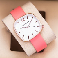 (Murah) JAM TANGAN WANITA HUSH PUPPIES TALI KULIT KOTAK (ADA 6 WARNA)