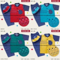 Setelan Koko Anak Fattaya, Ska Jin, Size 6, Baju Taqwa Anak