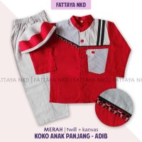 Setelan Koko Anak Fattaya,Adib, Size 9, Baju Taqwa Anak