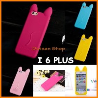 DW69 KOKO CAT KOREA Cute Ear Cat soft silicone Case - IPhone 6 6S PLUS