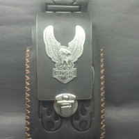PROMO! TAS HP MERK HARLEY DAVIDSON KULIT SAPI ASLI
