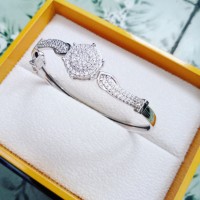 Gelang wanita luxury perak 925 lapis emas putih asli KOTAGEDE