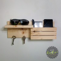 Jual Key Rack V2 - Rak Dinding tempat Kunci/Kaca Mata/Surat/Kartu dll Murah