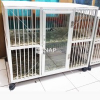 Kandang Kucing/Anjing/Hewan Lainnya Aluminium 2 Kamar 2 Lantai