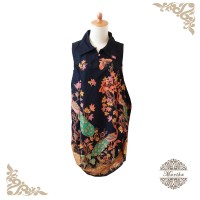 Dress batik bawah model balon
