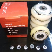 Ban/Roda Karet Sepatu Roda+Bearing isi 4 pcs Roda Nyala semua
