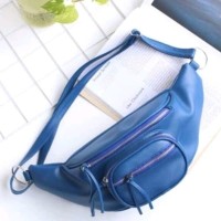 Tas selempang Jenis weistbag Kekinian jaman Now Tas wanita Viral Biru