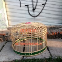 KANDANG KURUNGAN AYAM BAMBU D 85 cm x T 65 cm