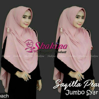 Jual HIJAB KERUDUNG JILBAB INSTAN KHIMAR SHAKIRA SAQILlA PEARL JUMBO SYARI Murah