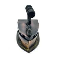 jual Miniatur Setrika Arang Kuningan 10x9x6.5cm - Coklat + Gratis