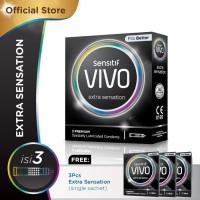 Kondom Sensitif VIVO Extra Sensation