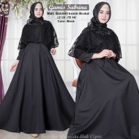 Gamis brokat kombinasi terbaru 2019 sabrina