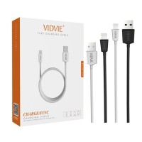 Vidvie iPhone USB Cable CB401/Kabel Data/Fast Charging - Putih