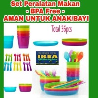 Jual SALE! SET LENGKAP PERLENGKAPAN MAKAN ANAK BPA FREE AMAN UTK BAYI IKEA Murah