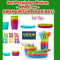 Jual NEW! SET LENGKAP PERLENGKAPAN MAKAN ANAK BPA FREE AMAN UTK BAYI IKEA Murah