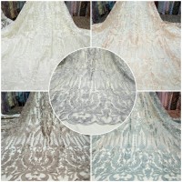 Kebaya Batik Wanita Tulle/Tille Elie Saab Kain-Bahan Gaun, Dre AHA1676