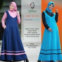 Gamis Kaos/Rahnem Gm 1424/Gamis Terbaru/Baju Wanita/Gamis Pesta/Dress