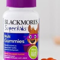 Jual Blackmores Superkids Multi Gummies Natural Strawberry Flavor 60 Murah