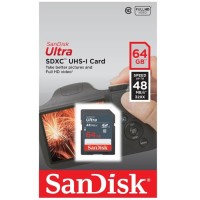 SD CARD SanDisk Ultra 64GB SDHC Class 10 (40MB/s) 64 GB Memory Kamera