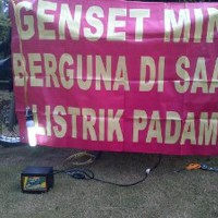 Genset Listrik Mini portable 125 Watt Tenaga Sepeda Mot Promo