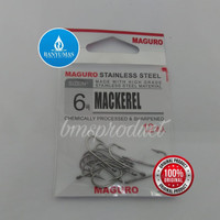 B023 Mata kail pancing Maguro Mackerel No6 isi12pcs stainless steel