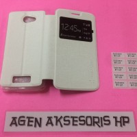 Case Flip Andromax E2 4G LTE Smartfren 4 5 inchi Sarung Buku HP Flip